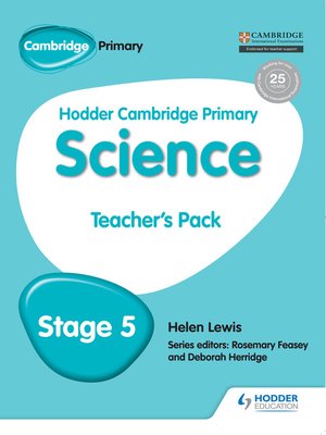 cover image of Hodder Cambridge Primary Science Teacher's Pack 5